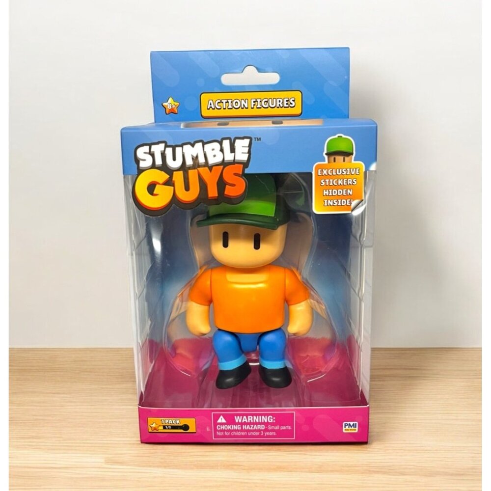 Stumble Guys Mr. Stumble Action Figure With Exclusive Stickers Hidden Inside